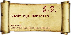 Surányi Daniella névjegykártya