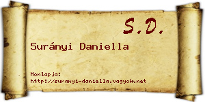 Surányi Daniella névjegykártya